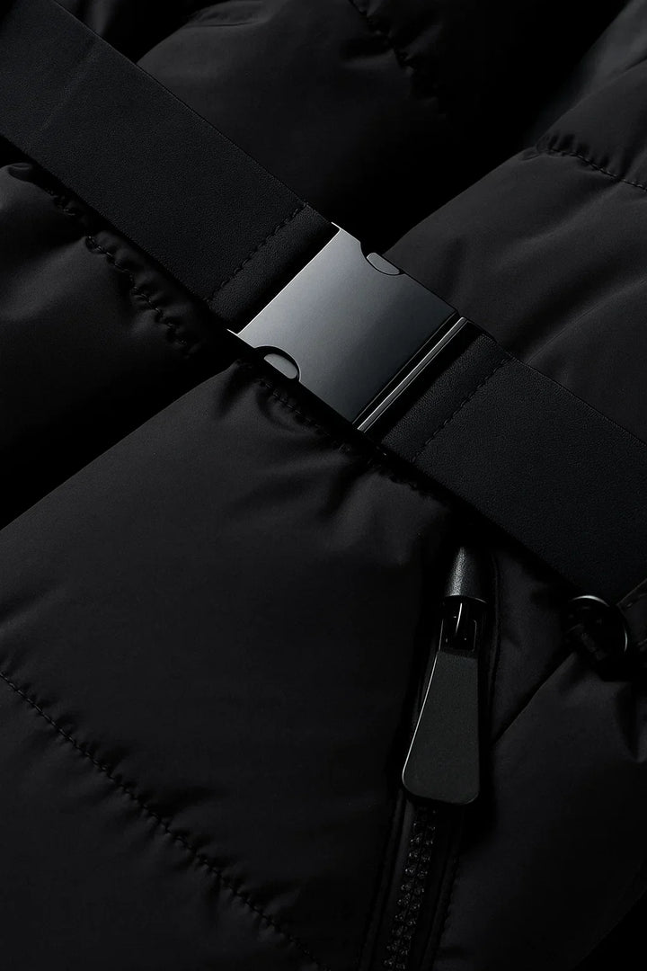 Gesteppte Winterjacke mit Gürtel | Wasserabweisend | Winterisoliert