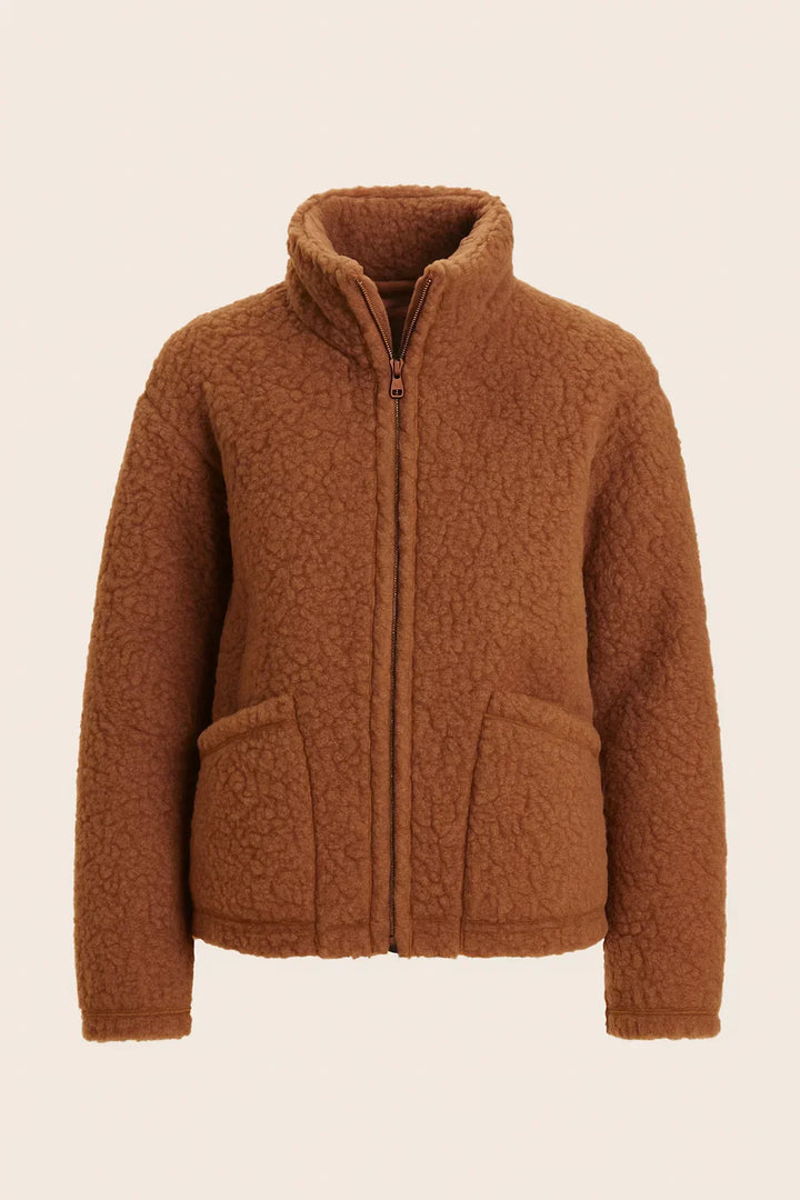 Plüsch Fleece Jacke | Weiche Textur