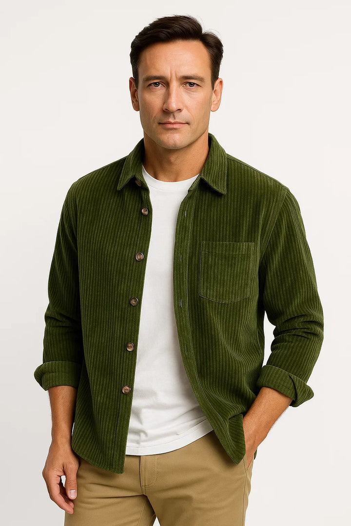 Corduroy Overshirt | Button-Up Design | Relaxed Fit