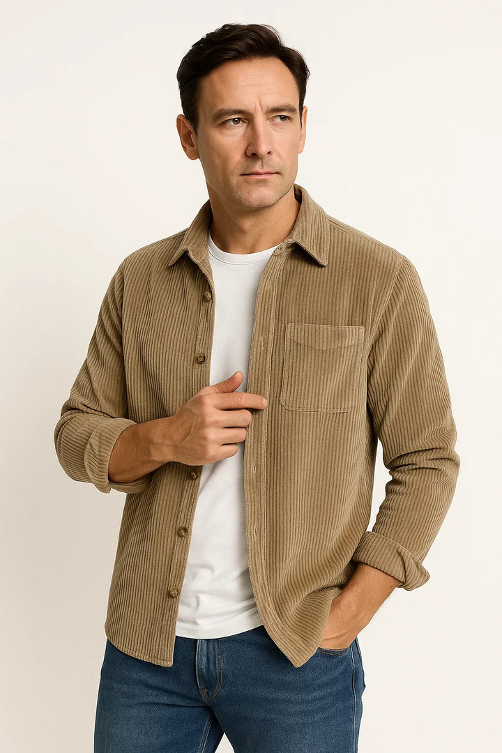 Corduroy Overshirt | Button-Up Design | Relaxed Fit