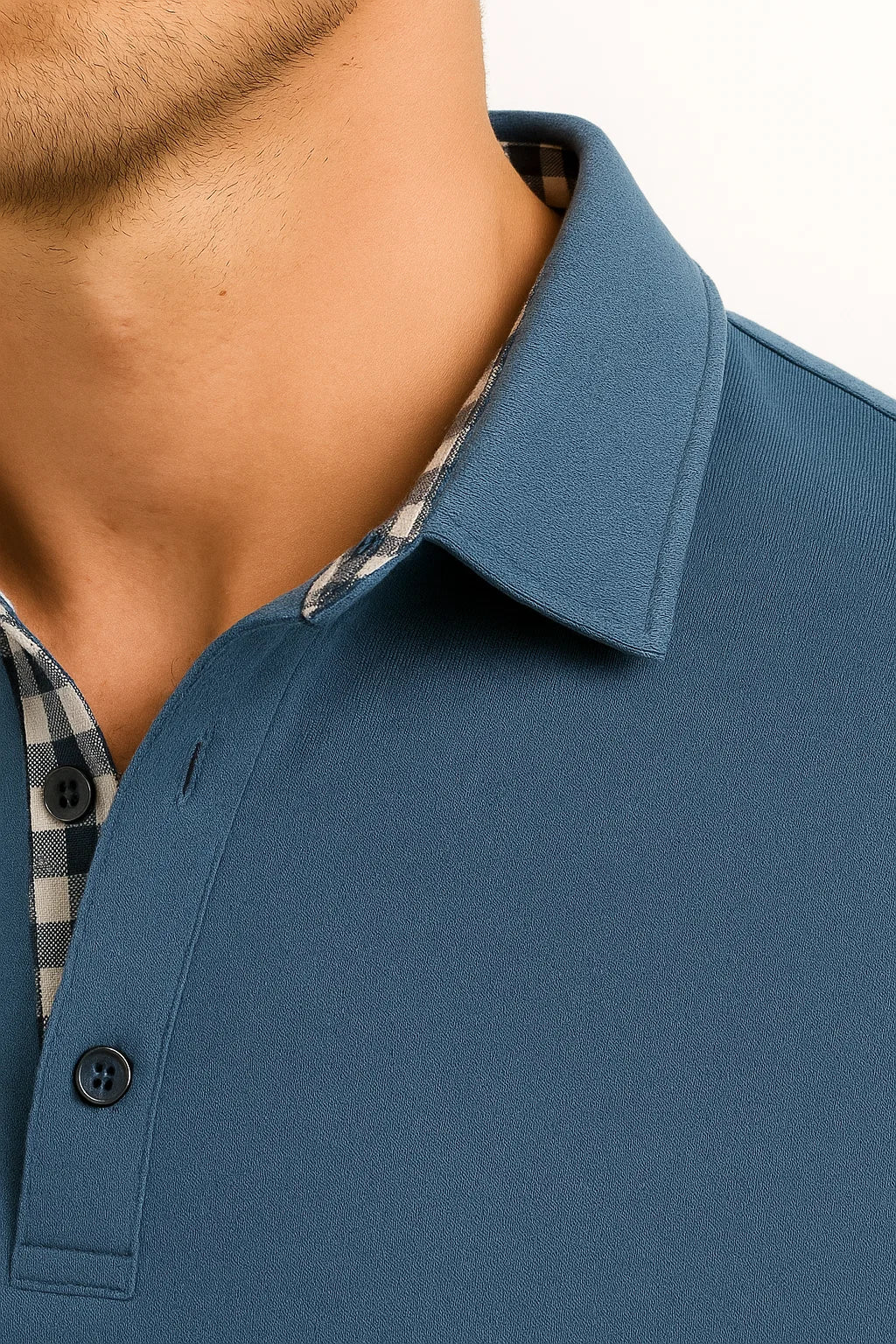 Langarm Polohemd | Stricktextur | Klassisch Regulär