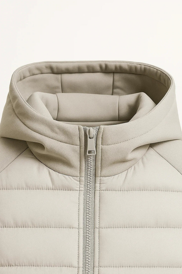 Leichter Daunenhoodie | Quilted Spliced Design | Herbst-Winter