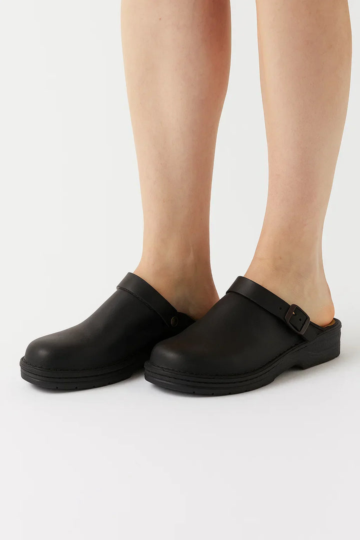 Unisex Clogs | PU Leder | Orthopädischer Komfort Schlupf