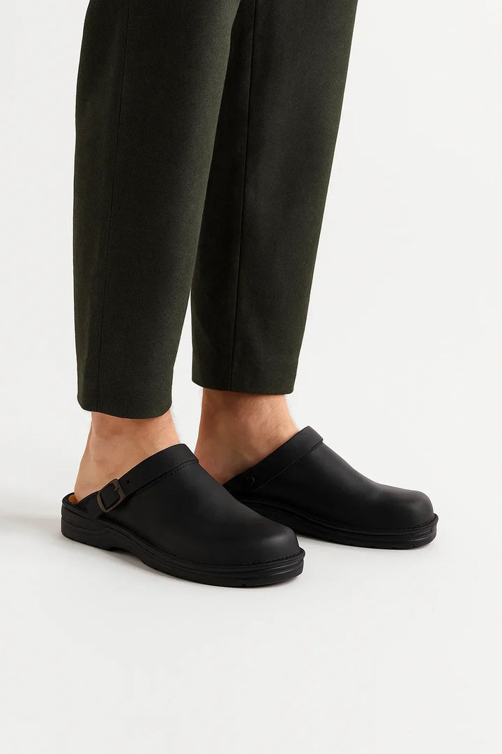Unisex Clogs | PU Leder | Orthopädischer Komfort Schlupf