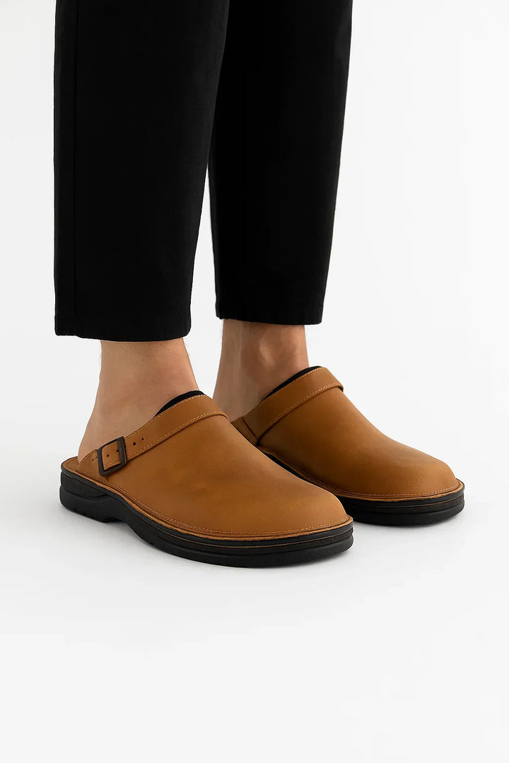 Unisex Clogs | PU Leder | Orthopädischer Komfort Schlupf