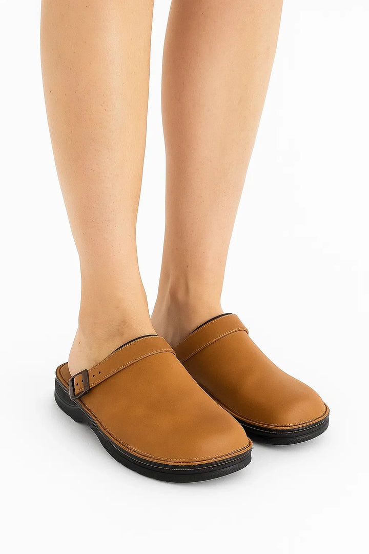 Unisex Clogs | PU Leder | Orthopädischer Komfort Schlupf