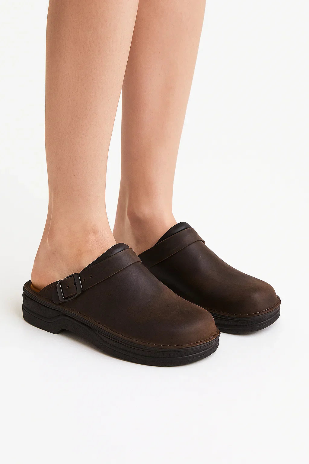 Unisex Clogs | PU Leder | Orthopädischer Komfort Schlupf