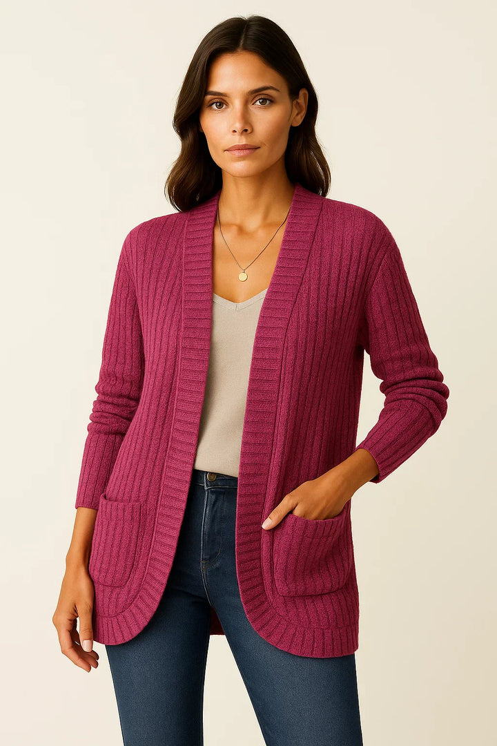 Strickjacke | Offene Vorderseite | Weicher Lässiger Schnitt