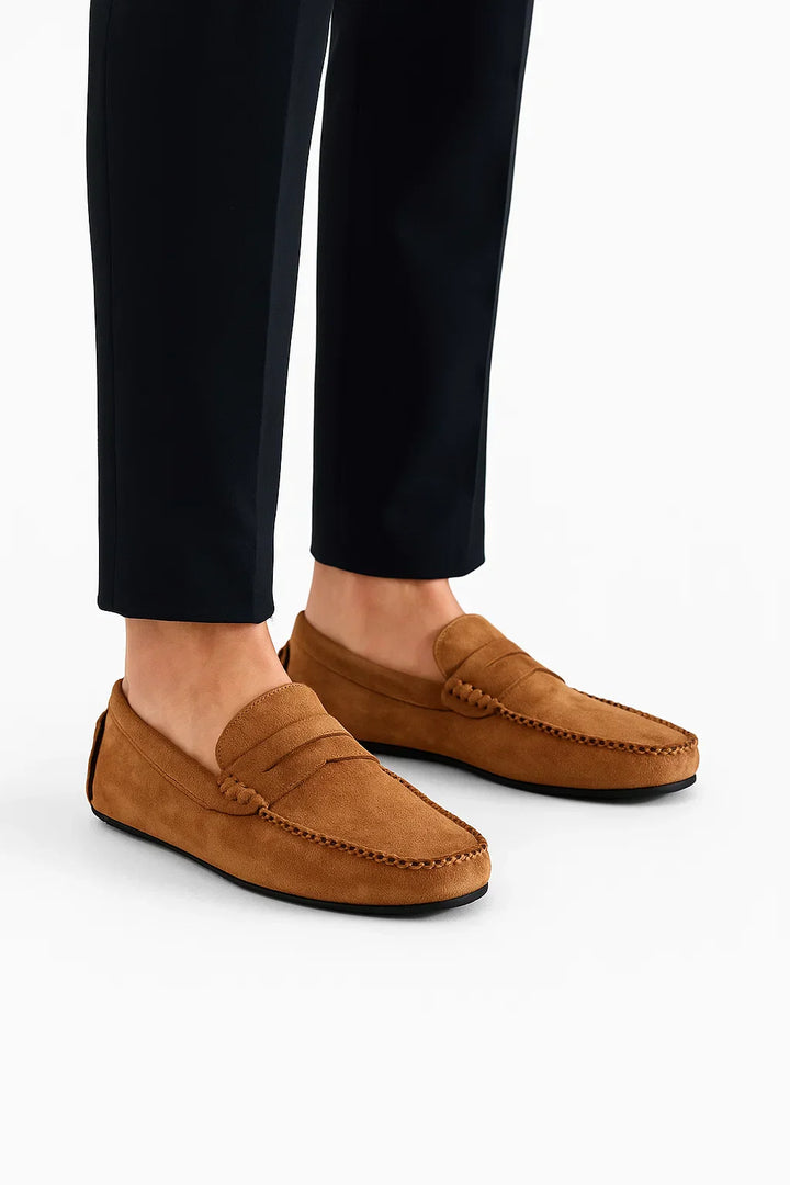 Wildleder Loafer | Schweinsleder | Grundlinie Slip-On Comfort