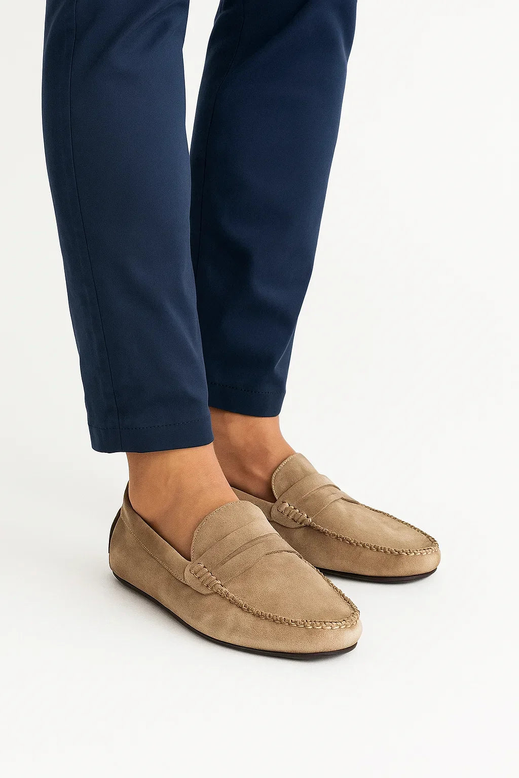 Wildleder Loafer | Schweinsleder | Grundlinie Slip-On Comfort