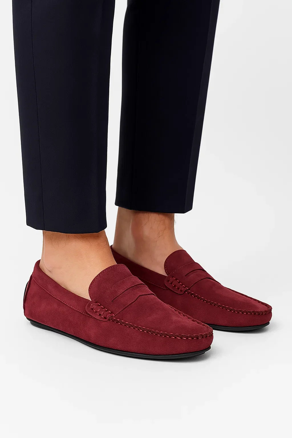 Wildleder Loafer | Schweinsleder | Grundlinie Slip-On Comfort