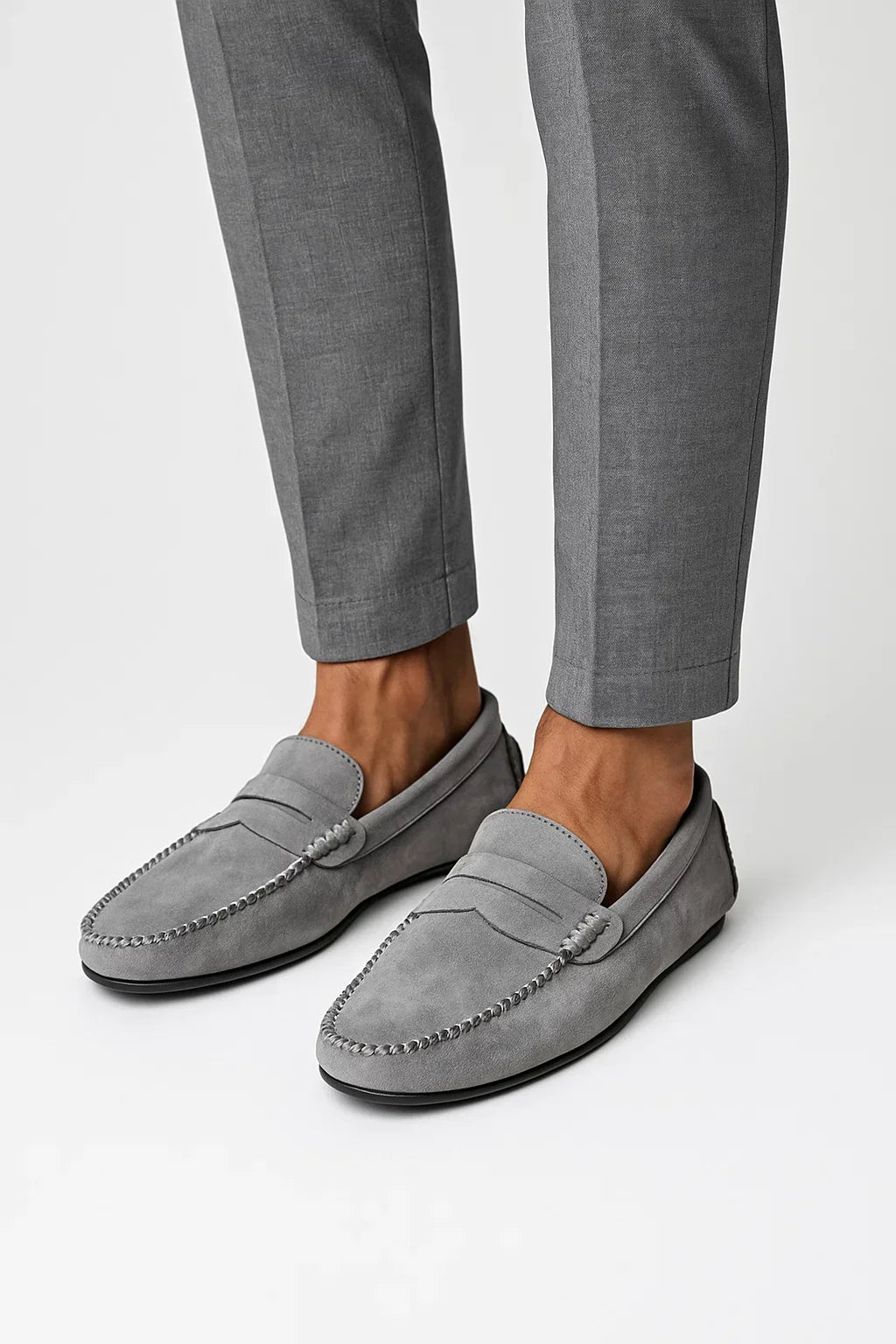 Wildleder Loafer | Schweinsleder | Grundlinie Slip-On Comfort