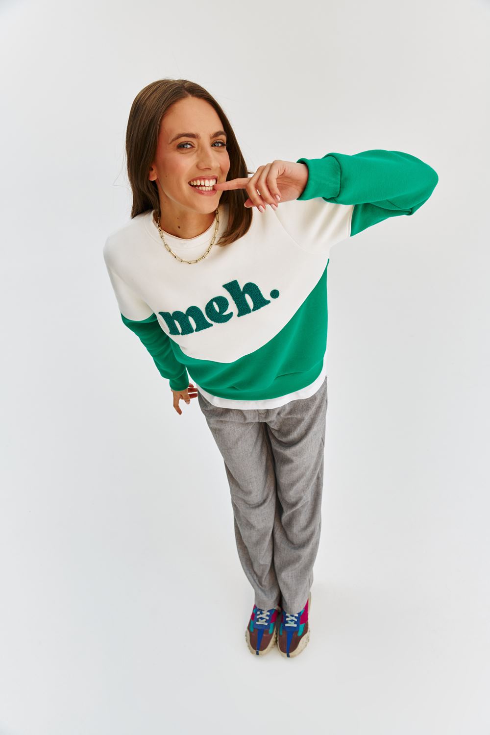 Graphic Sweatshirt | Contrast Panel | Relaxed Fit