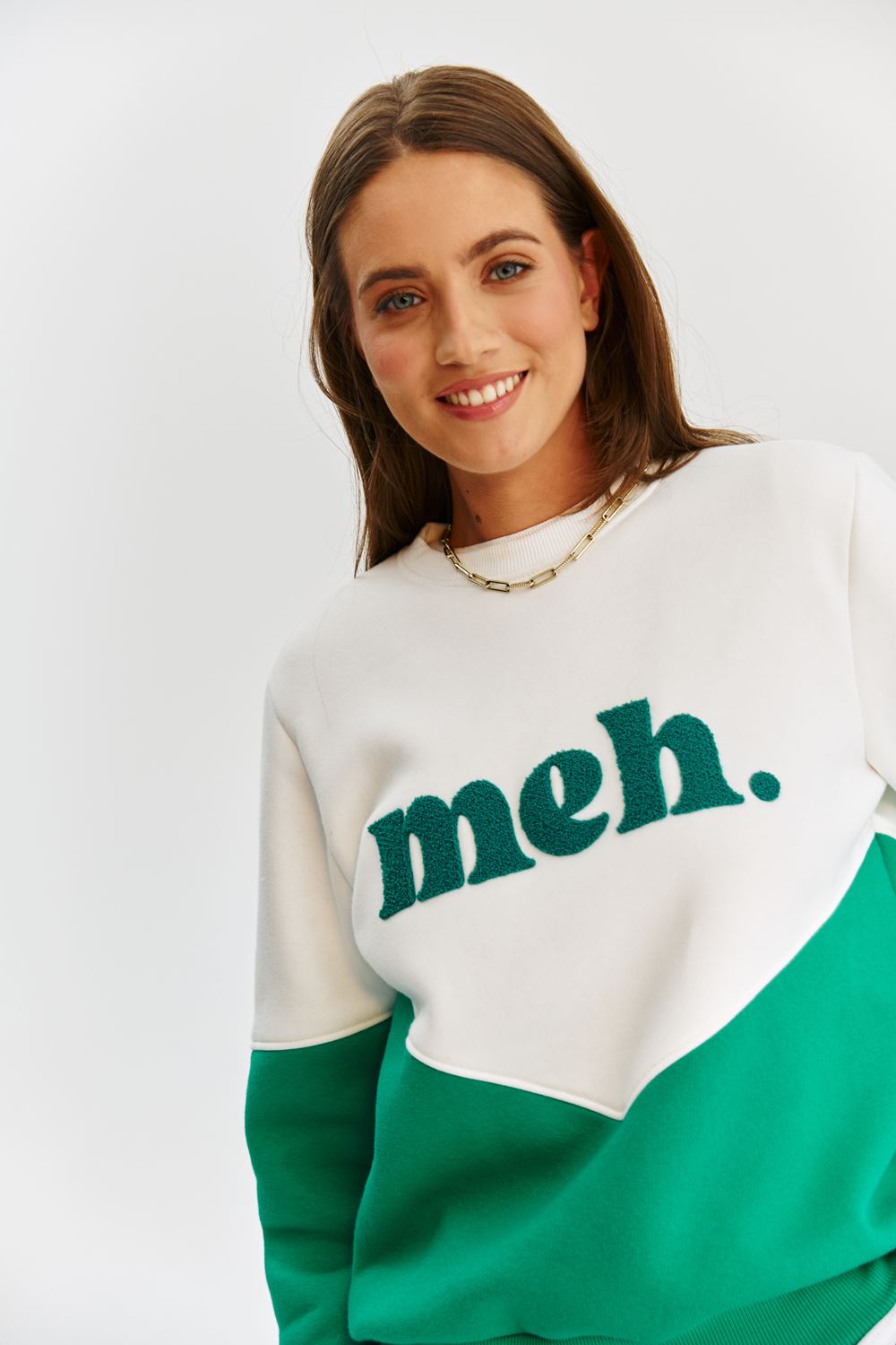 Graphic Sweatshirt | Contrast Panel | Relaxed Fit