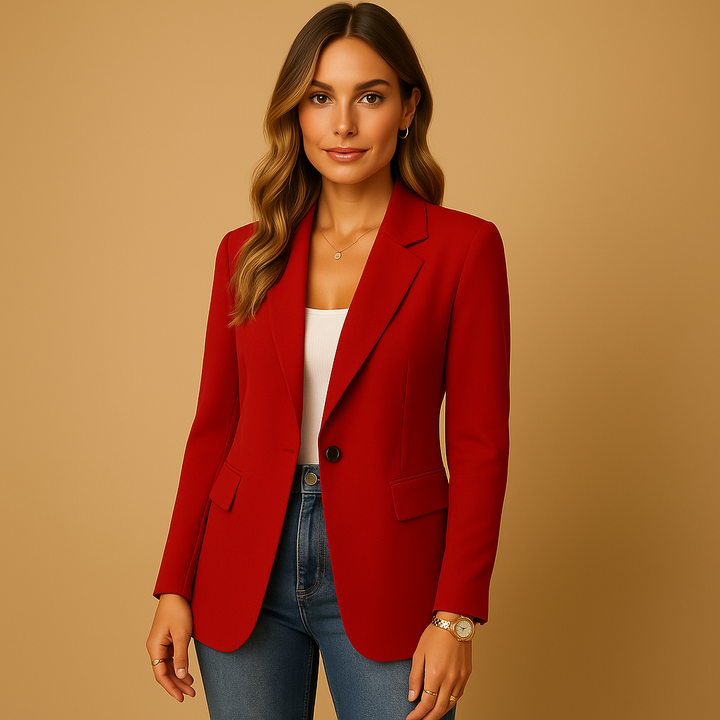 Fitted Blazer | Minimalistische Silhouette | Reguläre Länge