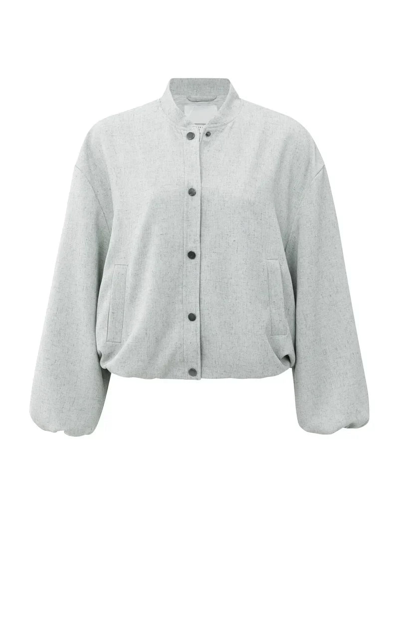 Bomberjacke mit Knopf | Stehkragen | Lockere Passform