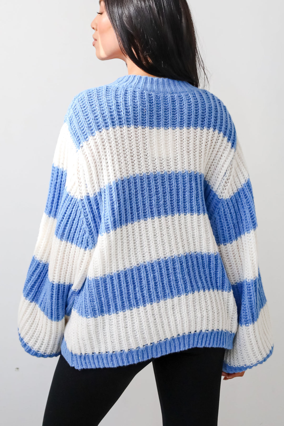 Gestreifter Oversized Pullover | Rippstrick | Relaxed Fit