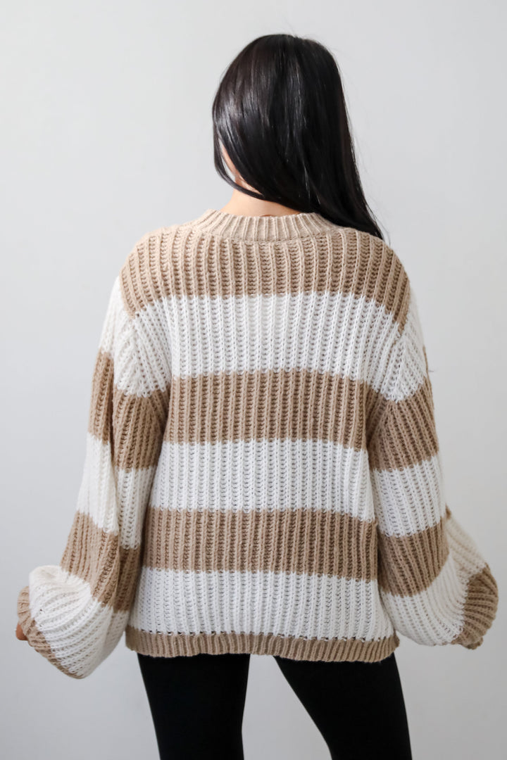 Gestreifter Oversized Pullover | Rippstrick | Relaxed Fit